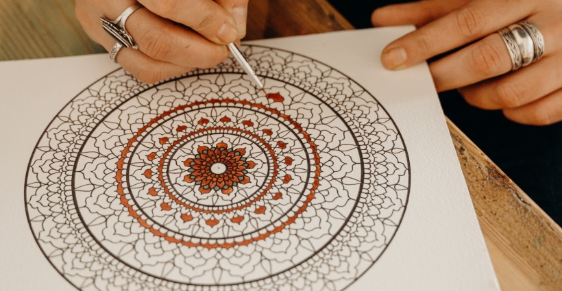 Mandalas terapêuticas - para colorir