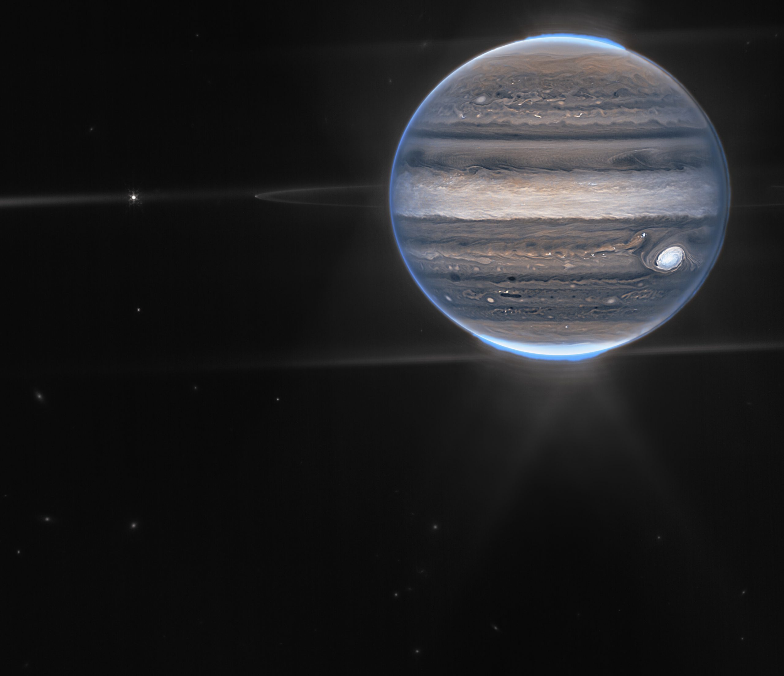 Telescópio James Webb capta imagens superdetalhadas de planeta Júpiter