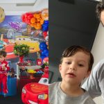 Carmo Dalla Vecchia celebra aniversário junto com o filho: "3 e 52"