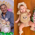 Karin Roepke comemora 6 meses da filha: "Leoazinha"