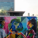 Kobra inaugura mural na sede da ONU e diz que a arte é ferramenta de transformação