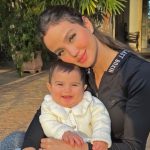 Esposa de Sorocaba, Biah Rodrigues compartilha primeiros passos de filha de 10 meses