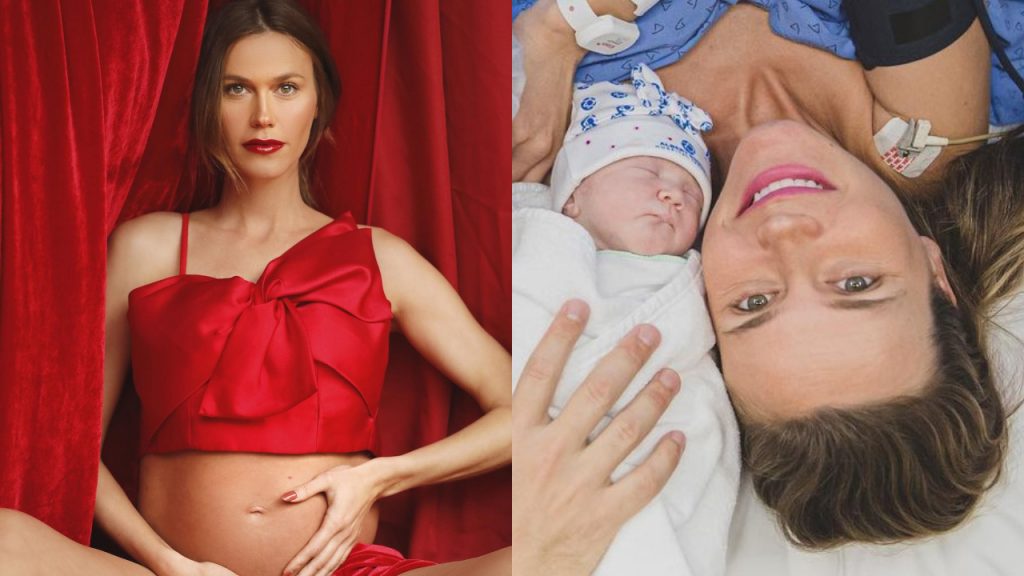 Modelo Renata Kuerten dá à luz primeira filha, Lorena: "Amor sem explicação"