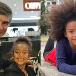Oliver Anquier enaltece cabelo black power de filha Olívia: "Nossa leoa"