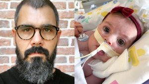 Filha de Juliano Cazarré passará por nova cirurgia e família pede orações