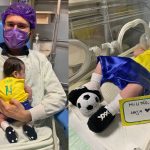 Bebês prematuros enviam mensagens de incentivo para Seleção Brasileira
