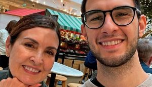 Em aeroporto, Fátima Bernardes se despede do filho: "Coração aperta"