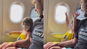 Filha de Tatá Werneck anda de avião pela primeira vez e reação surpreende