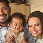 Viviane Araújo celebra 1 aninho de filho, Joaquim