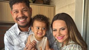 Viviane Araújo celebra 1 aninho de filho, Joaquim