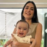 Curada de pneumonia, filha de Thaila Ayala completa 7 meses