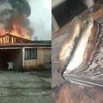 Incêndio destrói casa em Joinville, SC: bíblia foi único objeto que resistiu às chamas