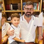 Juliano Cazarré celebra 5 anos de filho Gaspar: "Irmão responsável e amoroso"